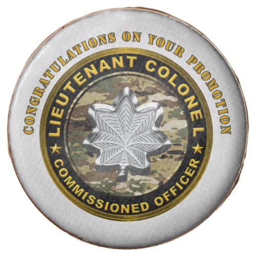 Lieutenant Colonel LTC Promotion Chocolate Covered Oreo