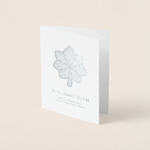 Lieutenant Colonel Military Rank Personal Foil Card