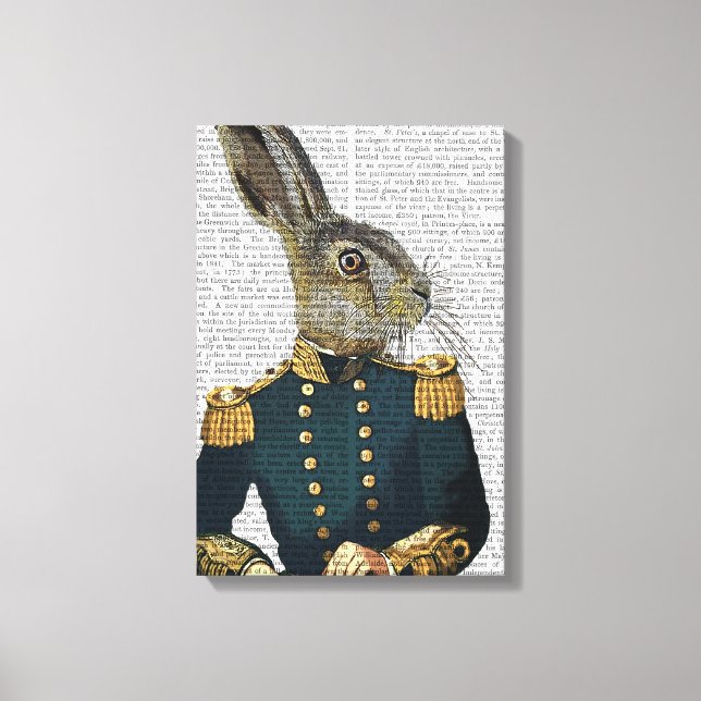 Lieutenant Hare Canvas Print (Front)