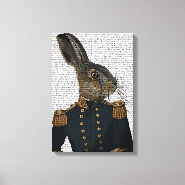 Lieutenant Hare Canvas Print (Front)