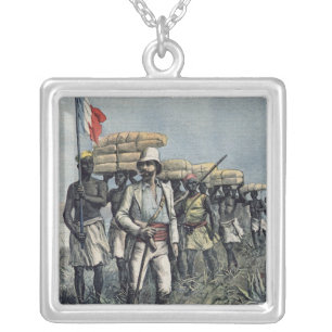 Lieutenant Mizon  on his 1892 Mission Silver Plated Necklace