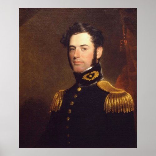 Lieutenant of Engineers Robert E Lee in 1838 Poster