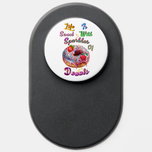 Life Accessories Is Sweet With Sparkles Of Donuts PopSocket