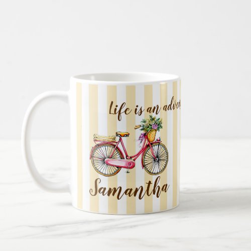 Life Adventure Bicycle Custom Coffee Mug