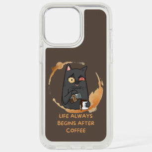 life always begin after coffee iPhone 15 pro max case