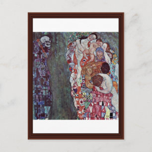 Life And Death By Klimt Gustav Postcard