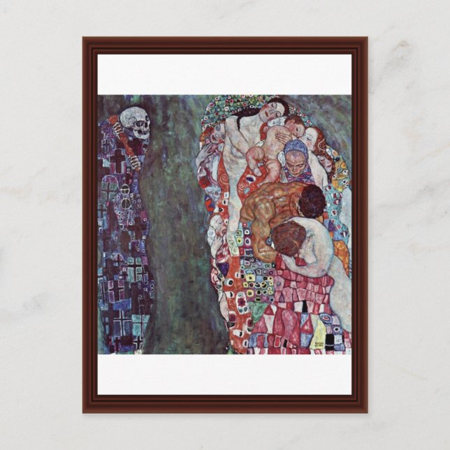 Life And Death By Klimt Gustav Postcard (Front)