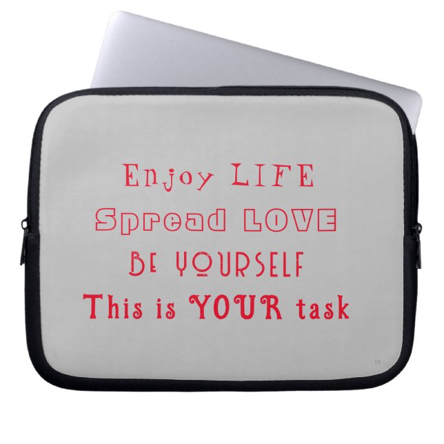 Life and Love- Electronics Bag (Front)