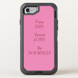 Life and love OtterBox defender iPhone SE/8/7 case