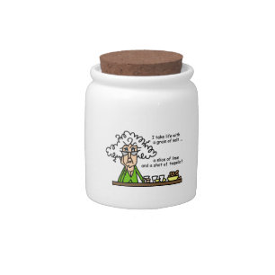 Life and Tequila Humor Candy Jar