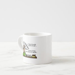 Life and Tequila Humor Espresso Cup