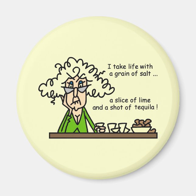 Life and Tequila Humor Magnet (Front)