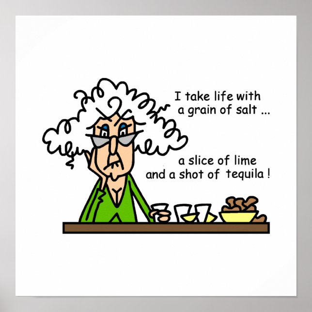 Life and Tequila Humor Poster (Front)