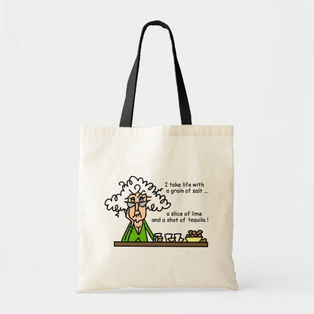 Life and Tequila Humor Tote Bag (Front)