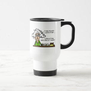 Life and Tequila Humor Travel Mug