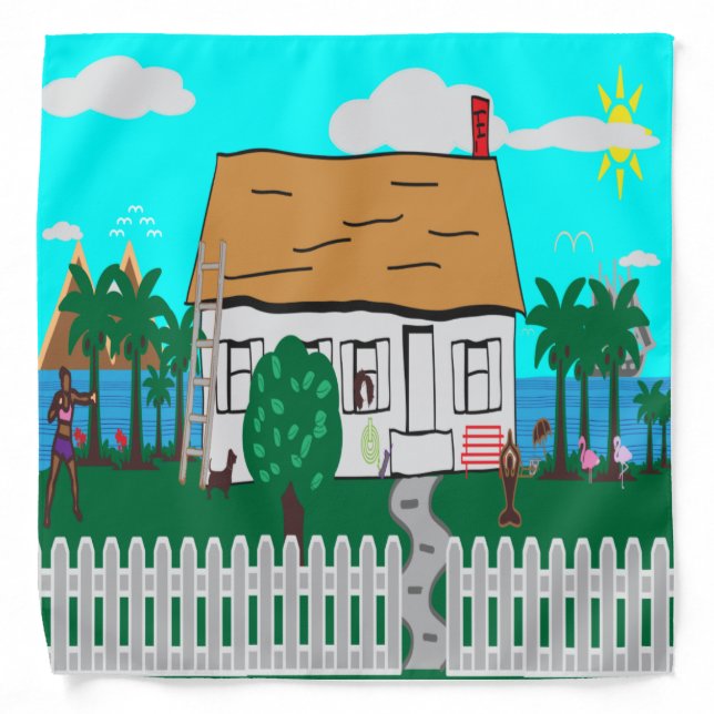 Life At The Beach Bandana (Front)
