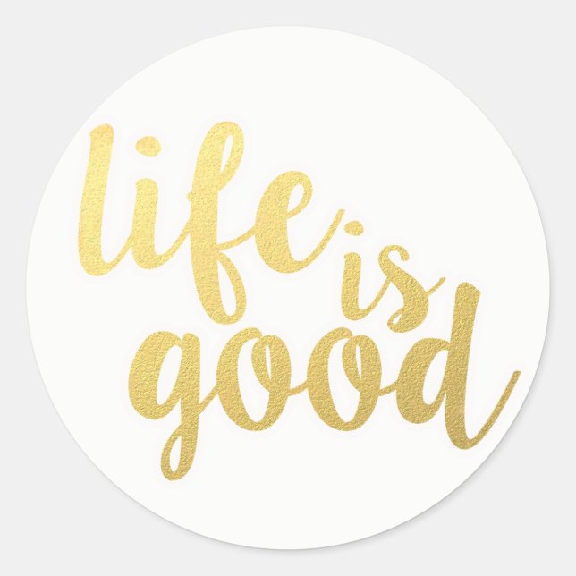 Life Attitude Motivational Quote Dreams Happiness Classic Round Sticker (Front)