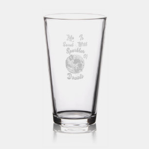 Life Barware Is Sweet With Sparkles Of Donuts Pint Glass