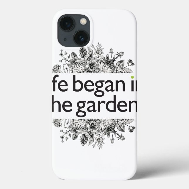 Life Began in the Garden Case-Mate iPhone Case (Back)