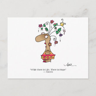 LIFE BEGETS LIFE! Postcard by April McCallum