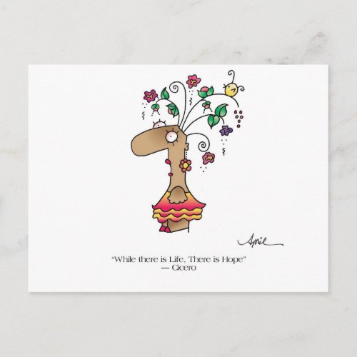 LIFE BEGETS LIFE! Postcard by April McCallum