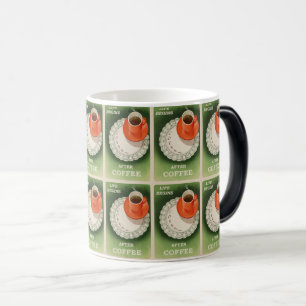 Life Begins After Coffee - Retro Style Art Color Morph Mug