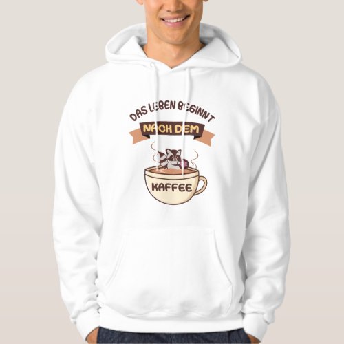 Life begins after coffee _ sweet laundry bear hoodie