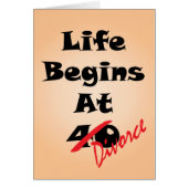 Life Begins at 40 - Divorce (Front)
