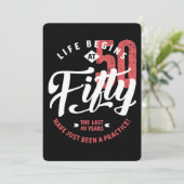 Life Begins at 50 | 50th Birthday Card | Zazzle