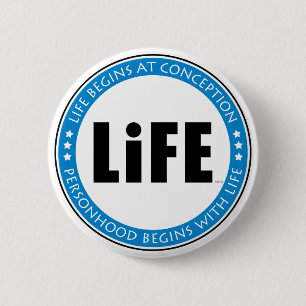 Life Begins At Conception Pinback Button