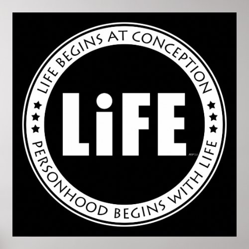 Life Begins At Conception Poster