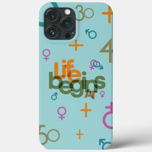 Life Begins At (Customize) | Case-Mate iPhone Case (Back)