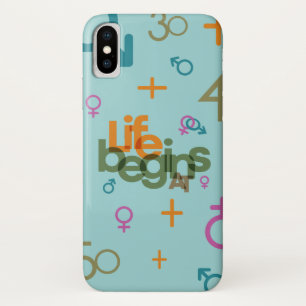 Life Begins At (Customize) iPhone X Case