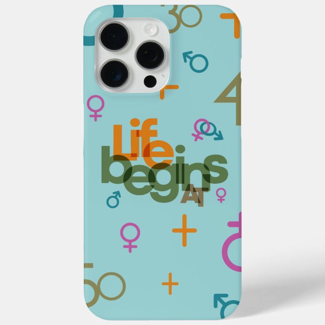 Life Begins At (Customize) | Case-Mate iPhone Case (Back)