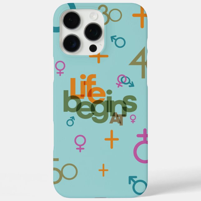 Life Begins At (Customize) | Case-Mate iPhone Case (Back)