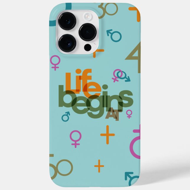 Life Begins At (Customize) | Case-Mate iPhone Case (Back)