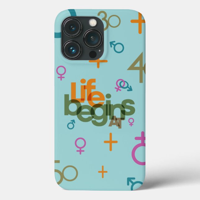 Life Begins At (Customize) | Case-Mate iPhone Case (Back)