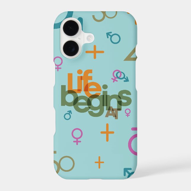 Life Begins At (Customize) | Iphone Case (Back)