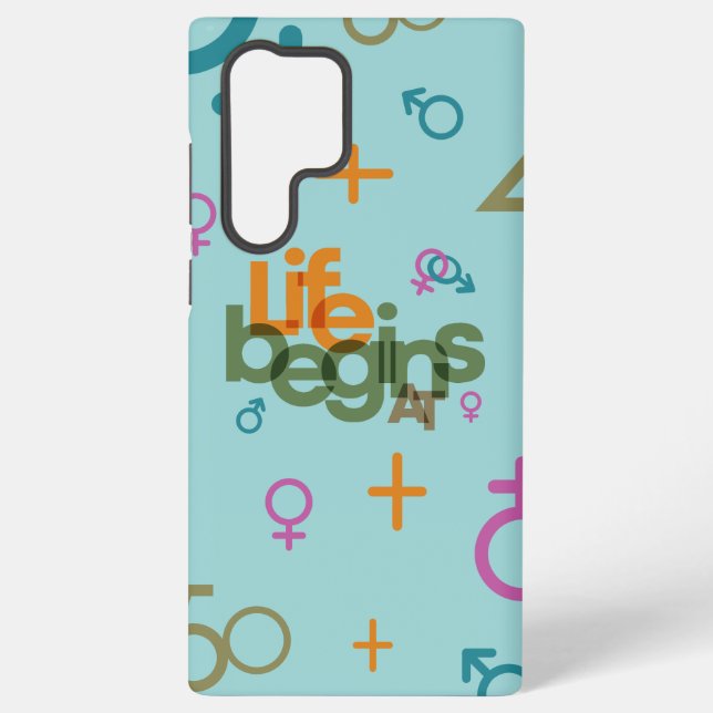 Life Begins At (Customize) | Samsung Galaxy Case (Back)