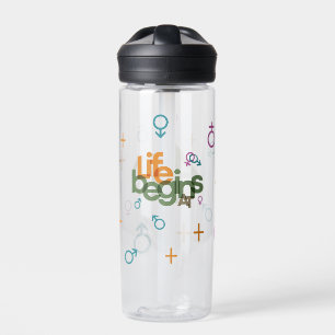 Life Begins At (Customize) Water Bottle