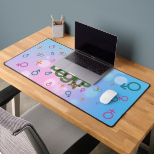 Life Begins at Desk Mat