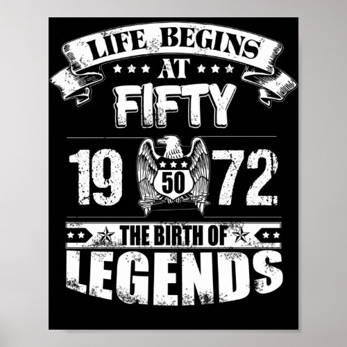 Life Begins At Fifty 1972 The Birth Of Legends Poster