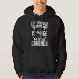 Life Begins At Fifty Six 1966 The Birth Of Legends Hoodie