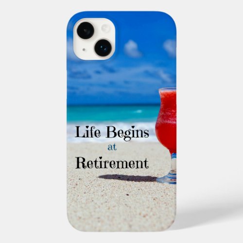 Life Begins at Retirement Case_Mate iPhone 14 Plus Case