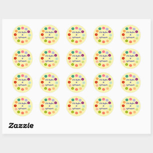 Life Begins at Retirement Classic Round Sticker