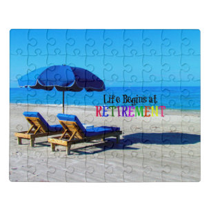 Life Begins at Retirement Jigsaw Puzzle