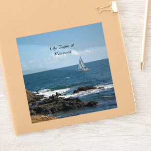 Life Begins at Retirement, Sailing, Sticker