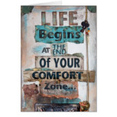 Life Begins At The End Of Comfort Zone Collage (Front)