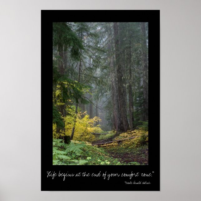 Life Begins at the End of your Comfort Zone Poster (Front)