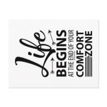 Life begins at the end of your comfort zone Spruch